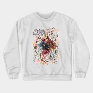 Loose watercolor florals Crewneck Sweatshirt